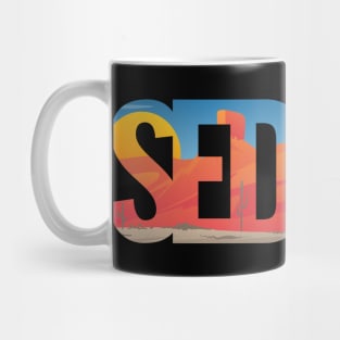 Sedona Arizona Scenic Typography Mug